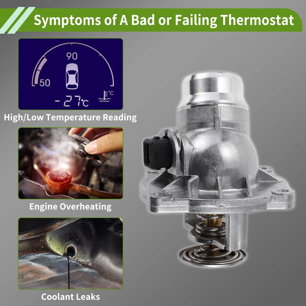 Engine Coolant Thermostat Housing Assembly for BMW E39 540i E38 740i 740iL E53 (1995–2003)