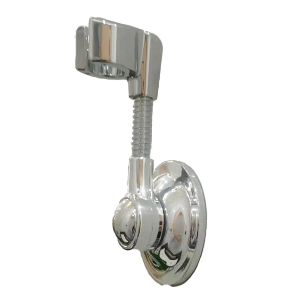 Chrome Shower Head Holder with Suction Cup for Easy Installation