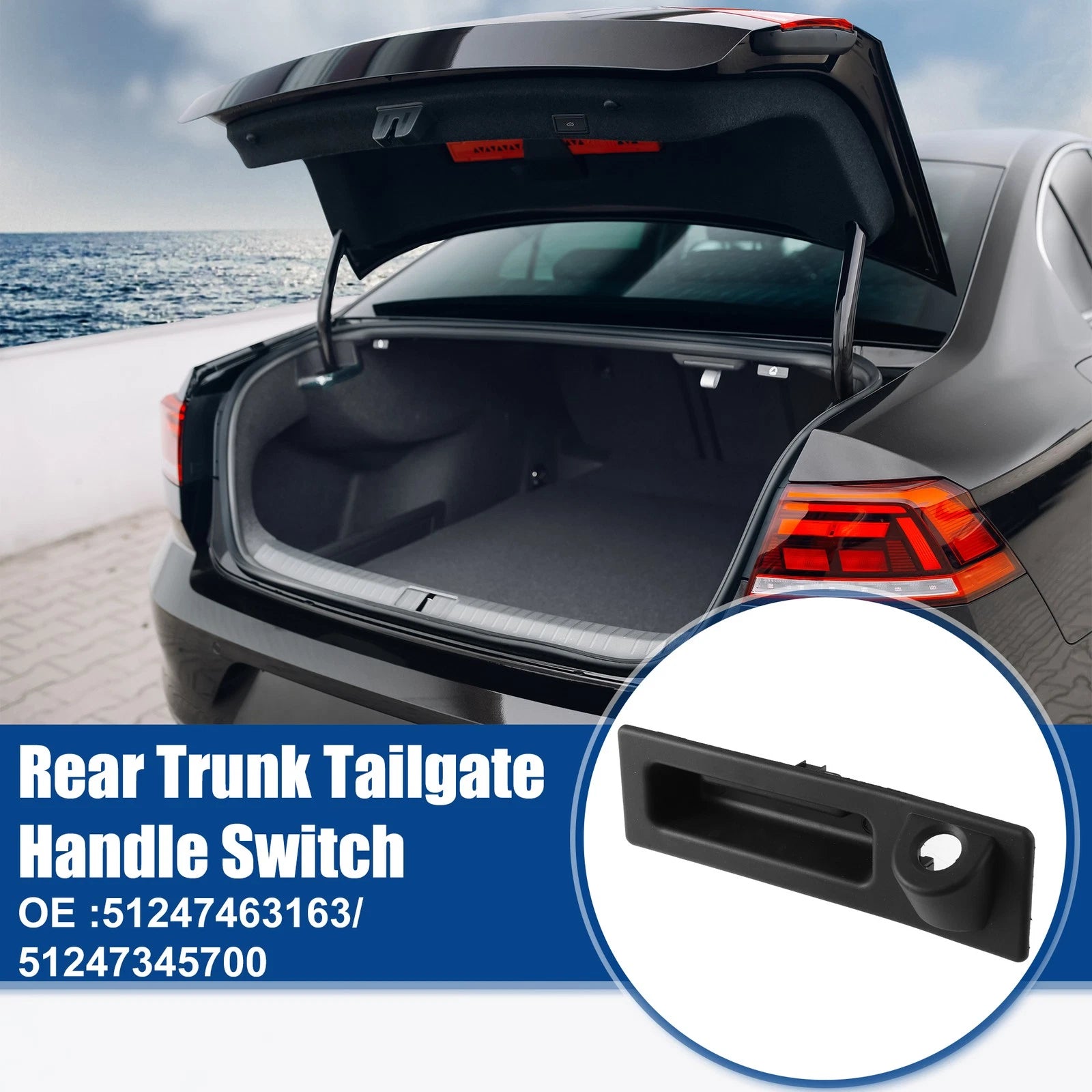 Rear Trunk Tailgate Lock Release Handle Switch for BMW X3 (2015–2017)