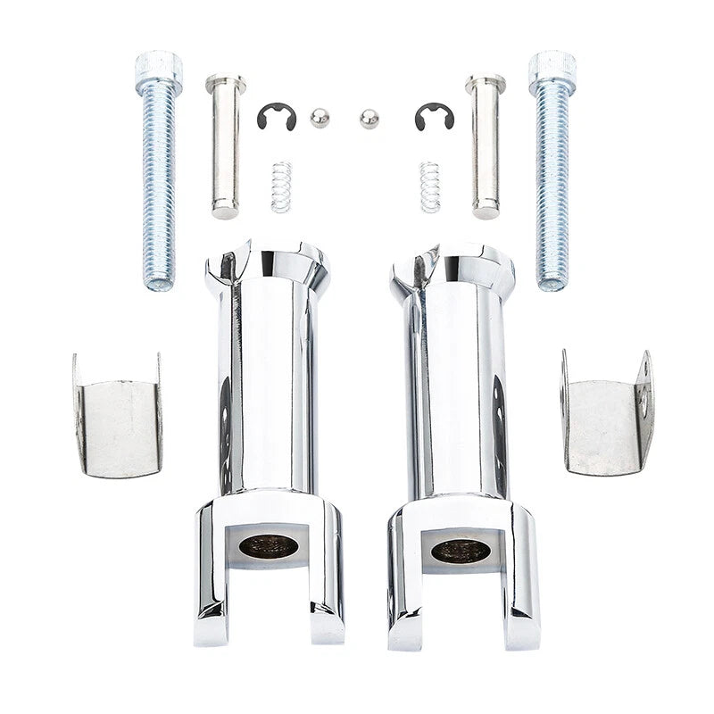 Chrome Rear Passenger Footpegs for Harley Softail (2018–2025)