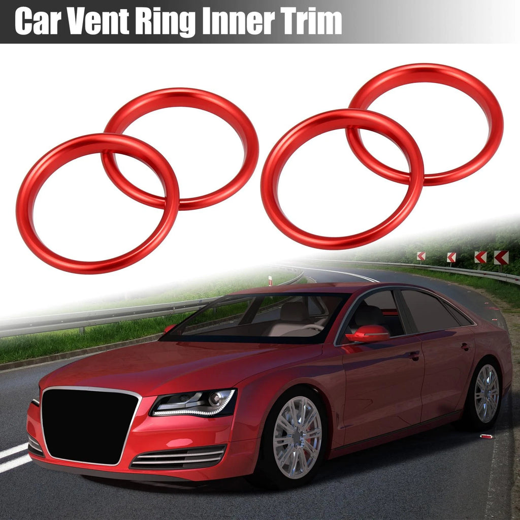 Air Vent Ring Inner Trim Aluminum Alloy Replacement for Audi A3 S3 Q2L (2013–2021)