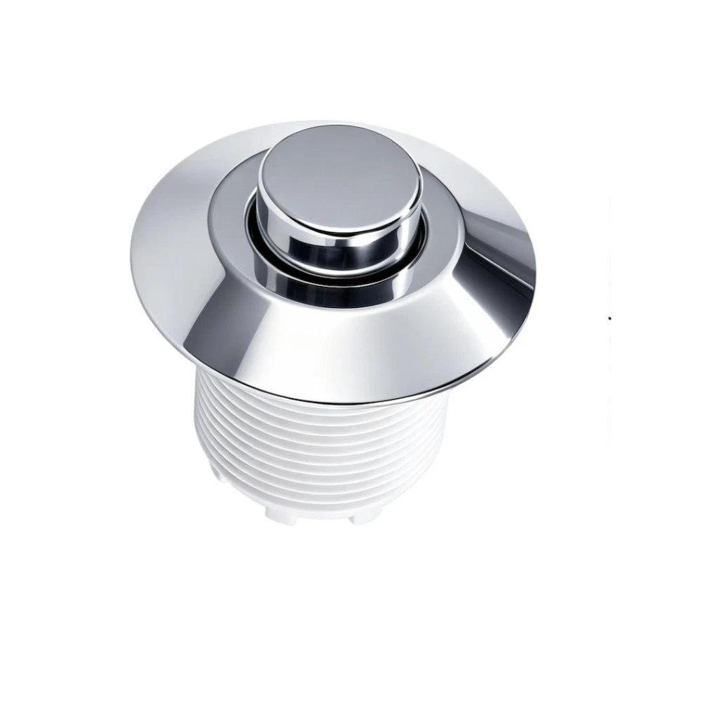 Toilet Air Flush Button for DIY Installation - Matte Black Plastic