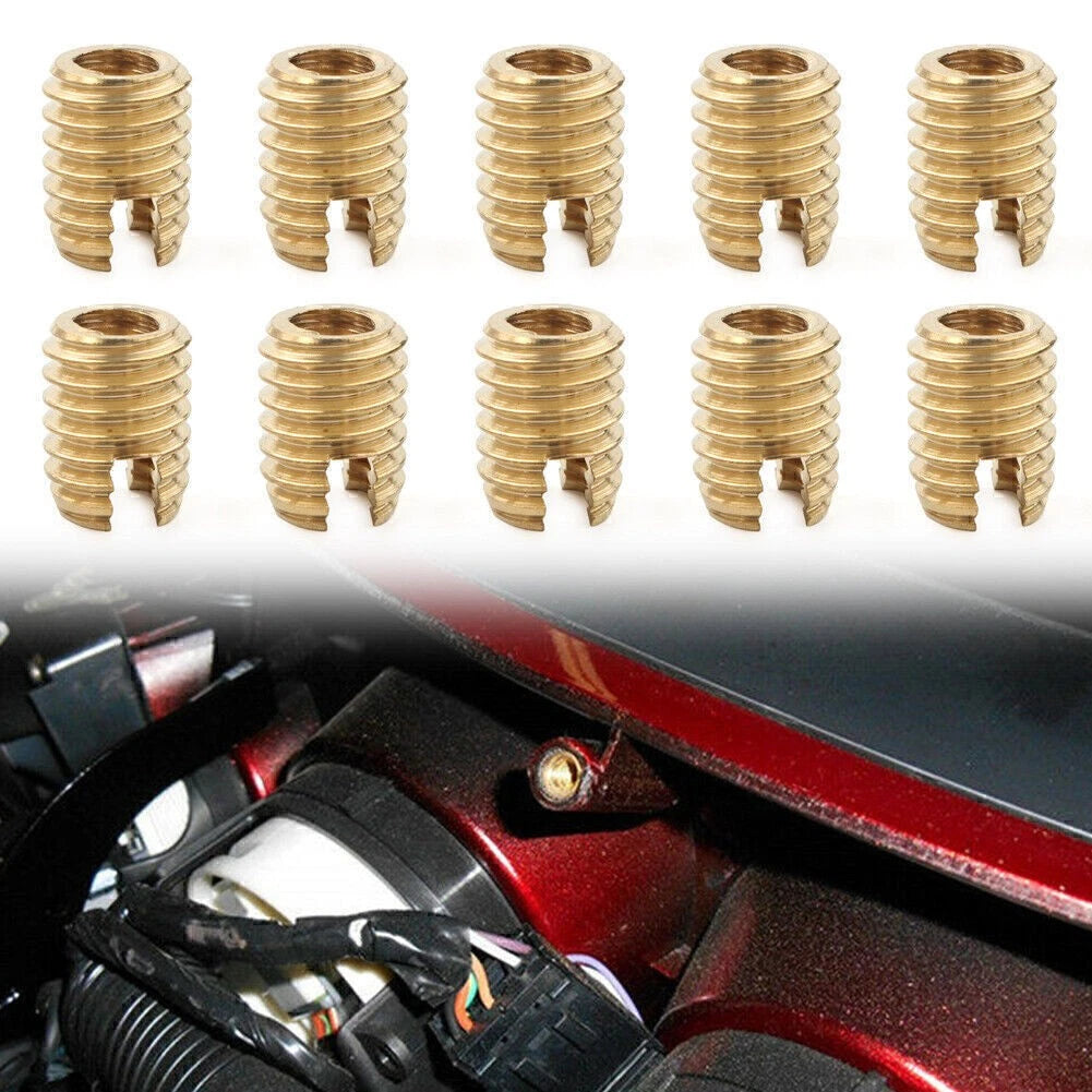 10X Brass Thread Cutting Inserts for Harley Touring FLHTC FLHTP