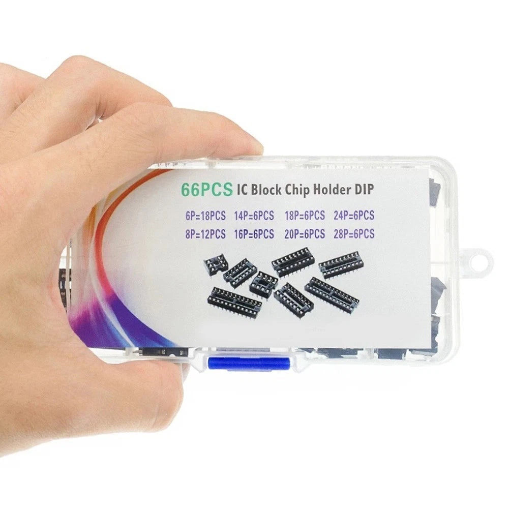 66PCS IC Chip Holder for Various Electronic Devices