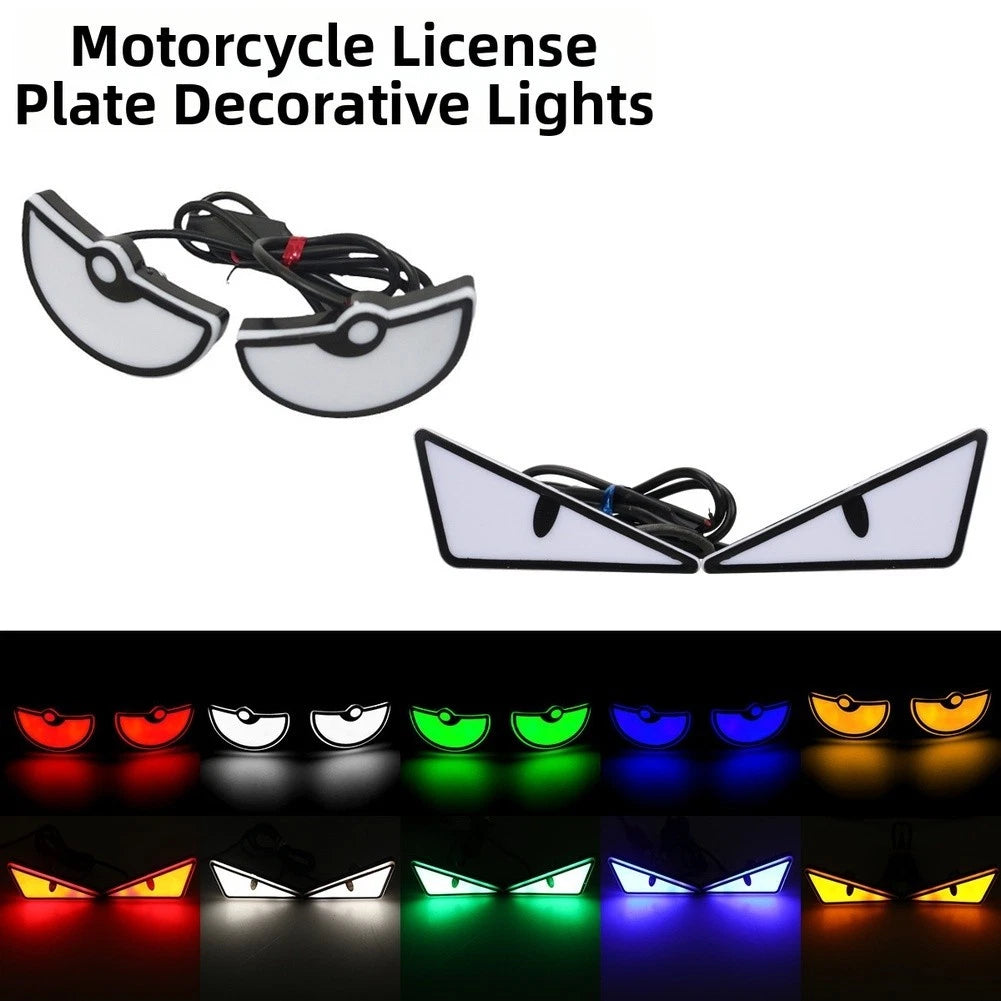 2X Triangle Shape LED Screw Lights for Motorcycle License Plate