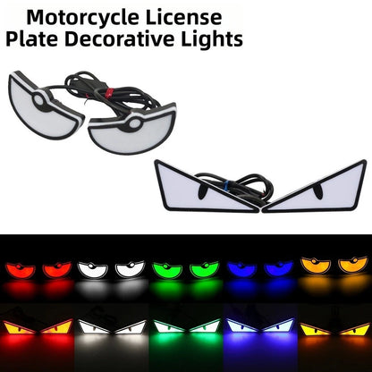2X Triangle Shape LED Screw Lights for Motorcycle License Plate