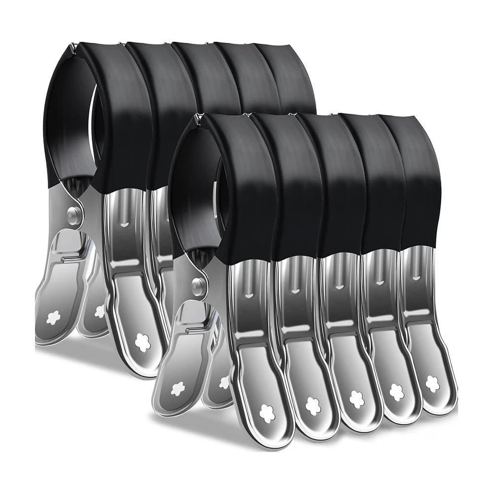 Set of 10 Windproof Towel Clips for Beach Chairs