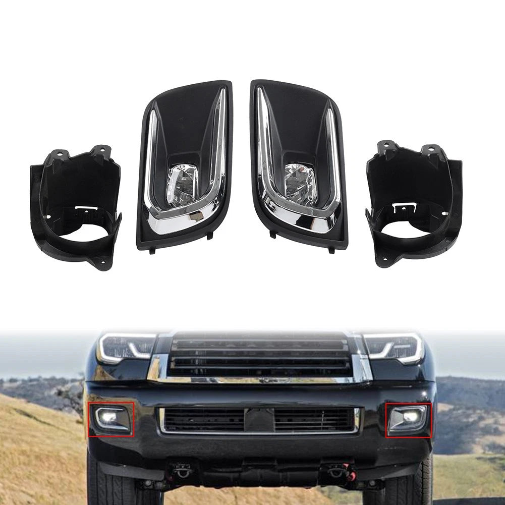 Front Fog Lights Lamp with Assembly For Toyota Sequoia 2018-2022