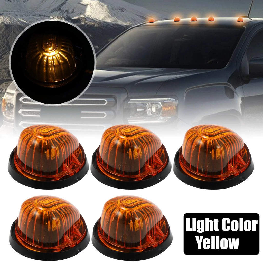 Cab Marker Light Set Yellow Front Top Cover for GMC C1500 (1979–1986)