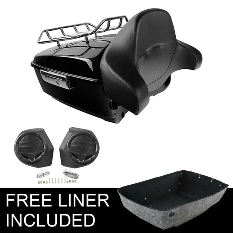 Trunk Backrest Rack Speakers for Harley Touring Electra Glide (2014–2026)