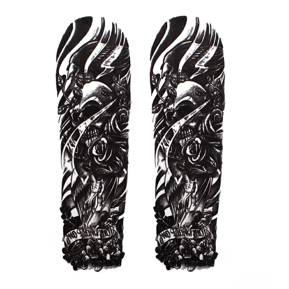 Custom Front Fork Skull Decal Stickers for Harley Yamaha (Fitment Specific)
