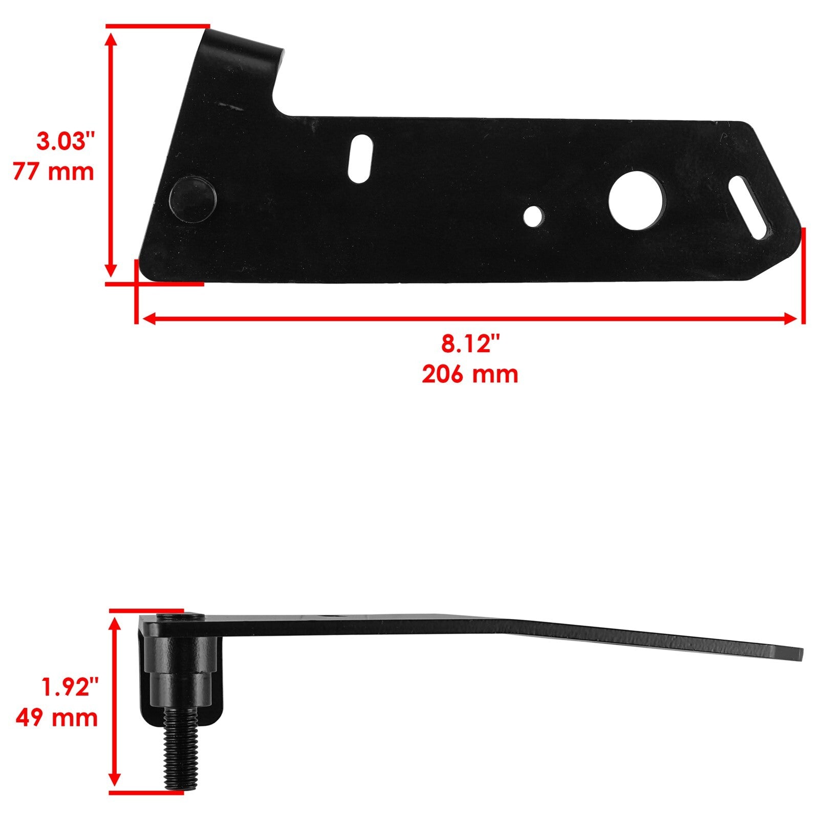 Adjustable Deck Brake Actuator Arm and Pulley for John Deere D105 D110 (2014–2018)