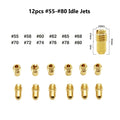 12Pcs Carburetor Pilot Jets #55-#80 for Dellorto PHBG (Replace)
