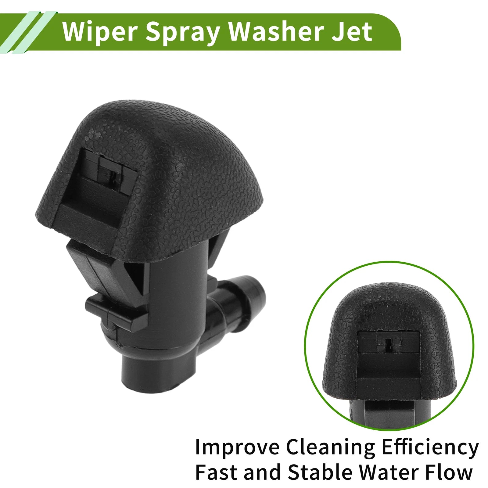 Windshield Washer Nozzle with Hose Connector for Honda