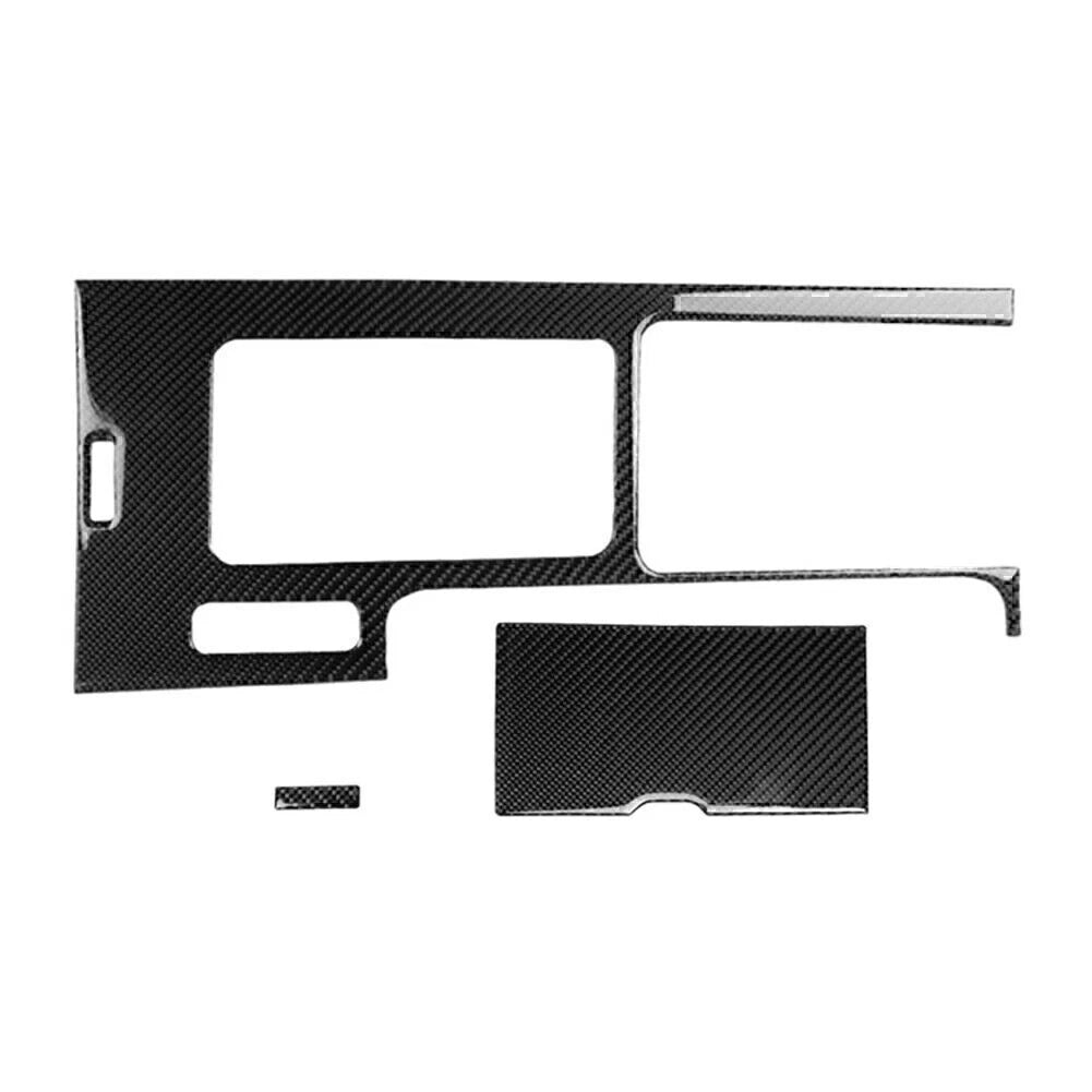 3Pcs Carbon Fiber Interior Gear Shift Box Panel Cover for Ford Mustang (2009–2013)