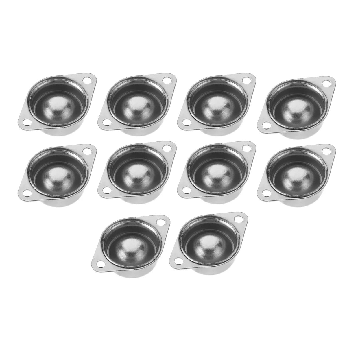 10Pcs Roller Ball Transfer Bearing Casters Mini Swivel Wheels