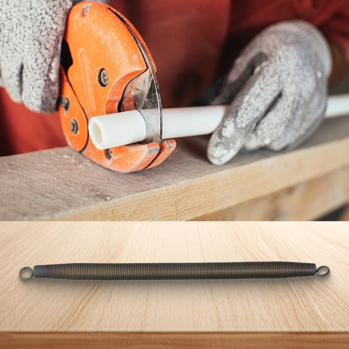 420mm PVC Pipe Bender Manual Tool with 4 Points Curve Spring