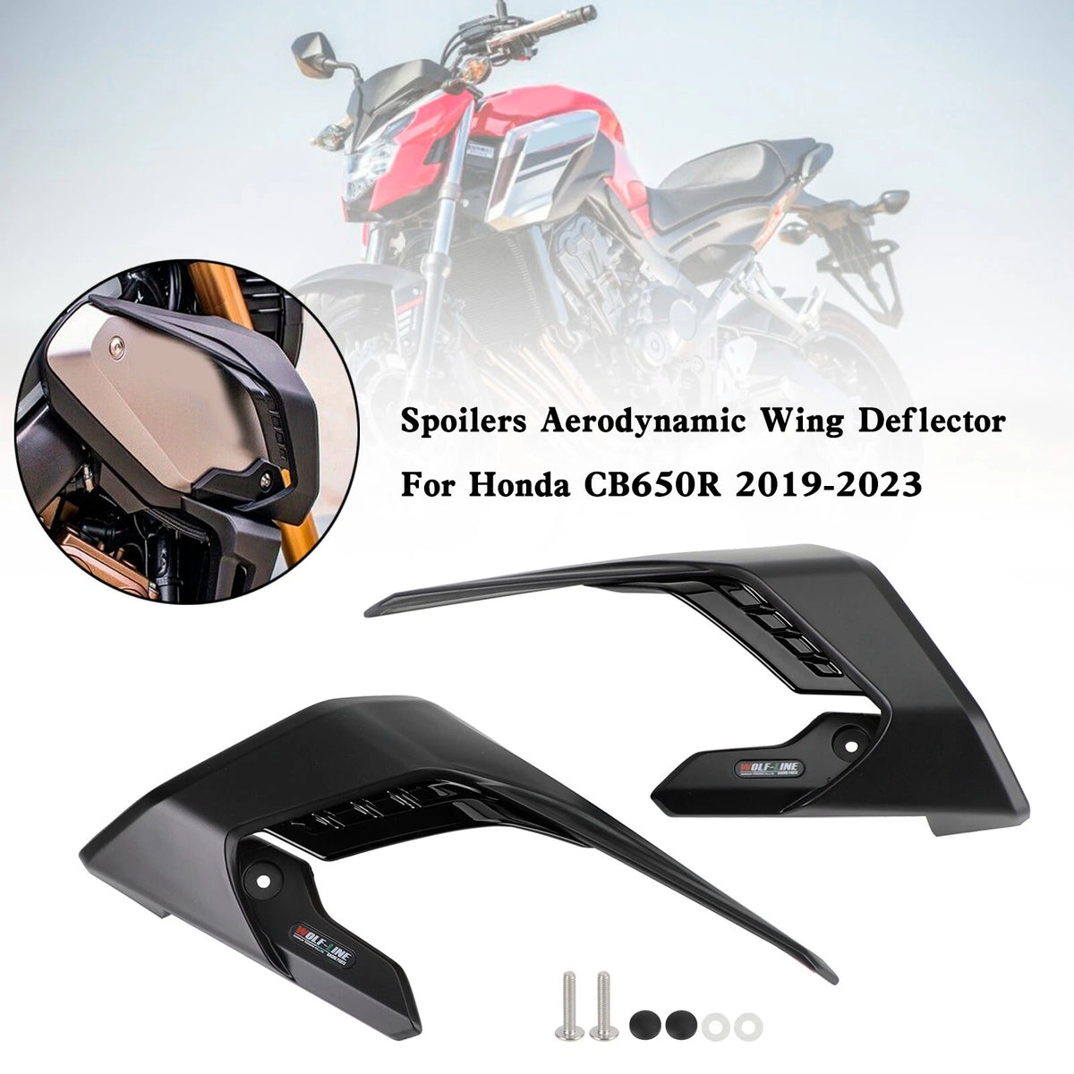 Side Spoilers for Honda CB650R (2019–2023) T9
