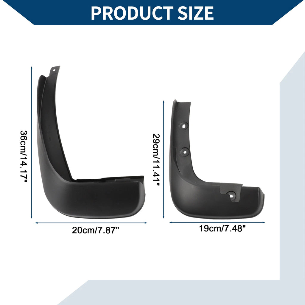 Mud Flaps Splash Guards Front Rear for Honda Fit Hatchback (2011–2013)