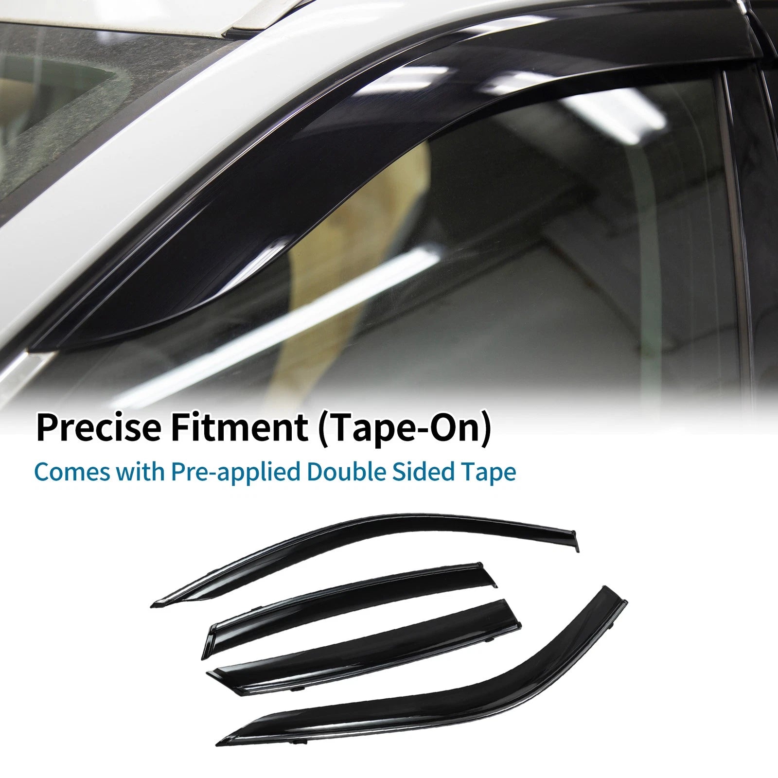 Window Deflectors Side Window Vent Visors for Honda Civic Sedan (2022–2022)