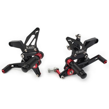 2X Footrest System for Kawasaki Z900 (2021–2023) Aluminum Black