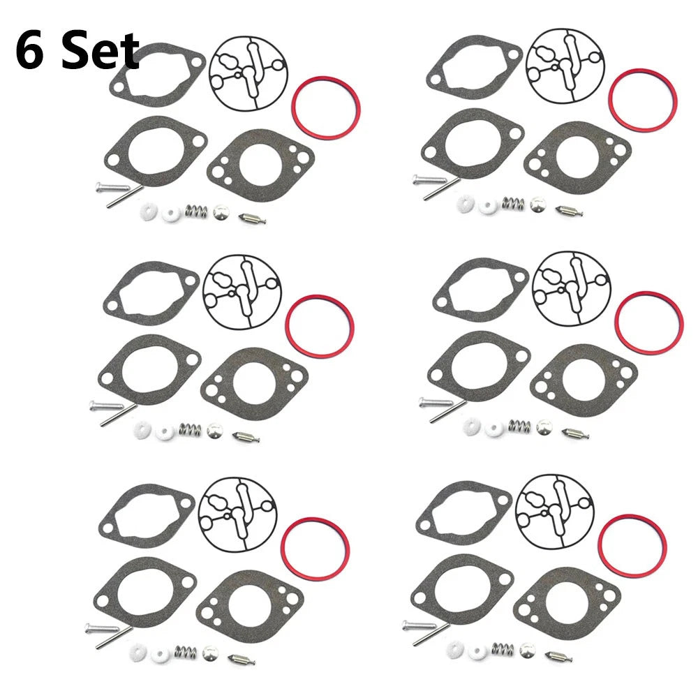 Set of 6 Carburetor Repair Kits for Briggs & Stratton (696146, 696147)