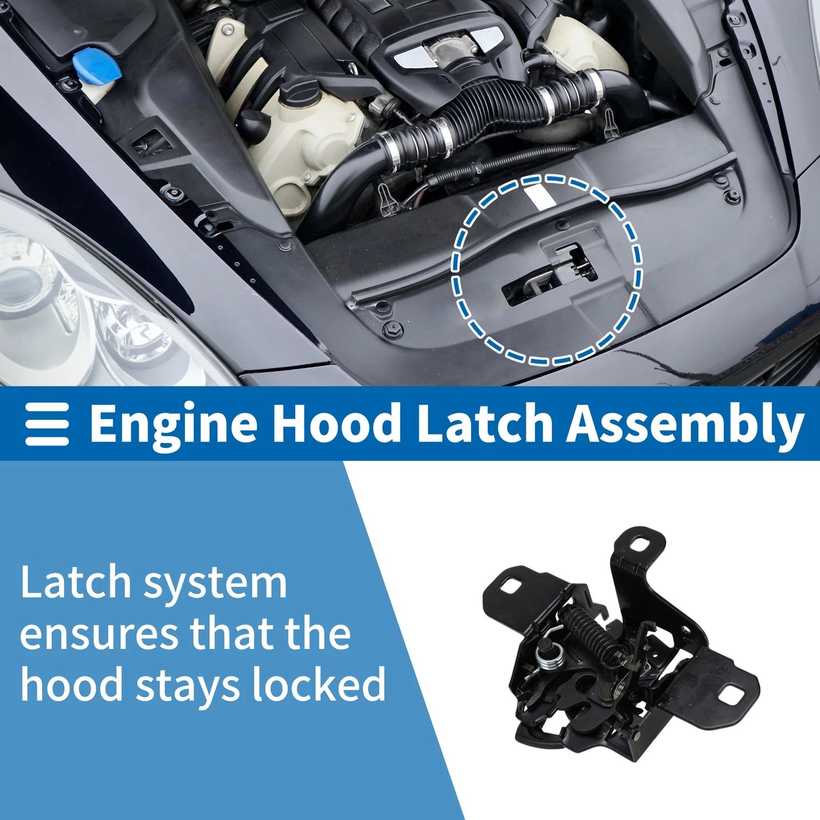 Hood Latch Assembly OEM Replacement for Volkswagen Jetta (1999–2005)
