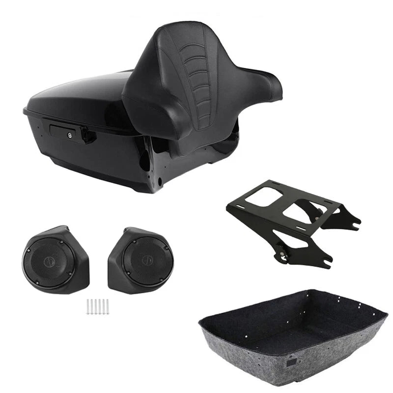 Backrest Pad with Speakers for Harley Touring (2014–2023)