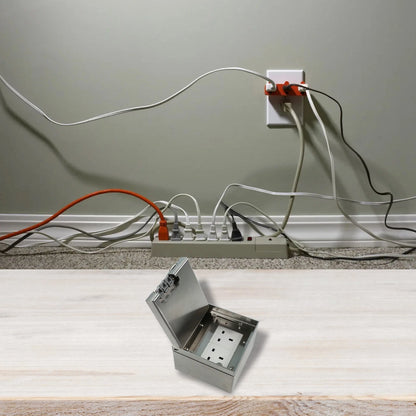 Sealed Design Embedded Socket Box for Electrical Safety and Durability