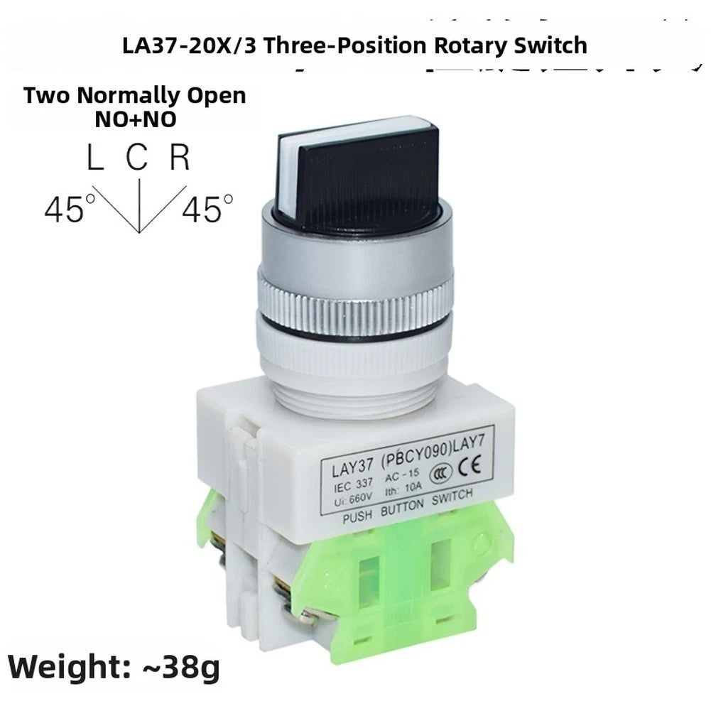 Rotary Switch LA37 20X/3 2NO 660V 10A IP40 for Various Applications