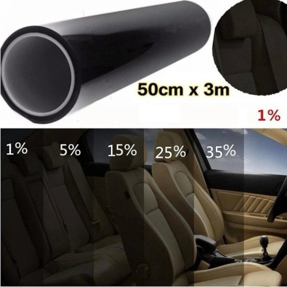 Tinting Tools Kit for Seamless Fit Sunshade Film Roll 300CMx50CM Black