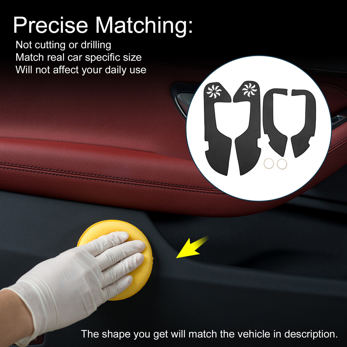 Car Door Anti Kick Pad Protector for Lexus ES ES350 ES300h ES250 (2021–2024)