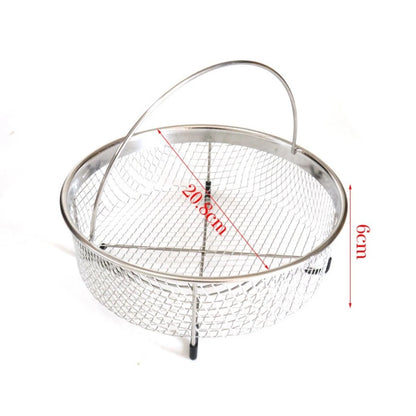 304 Stainless Steel Frying Basket for Kitchen Cooking Grill Rack