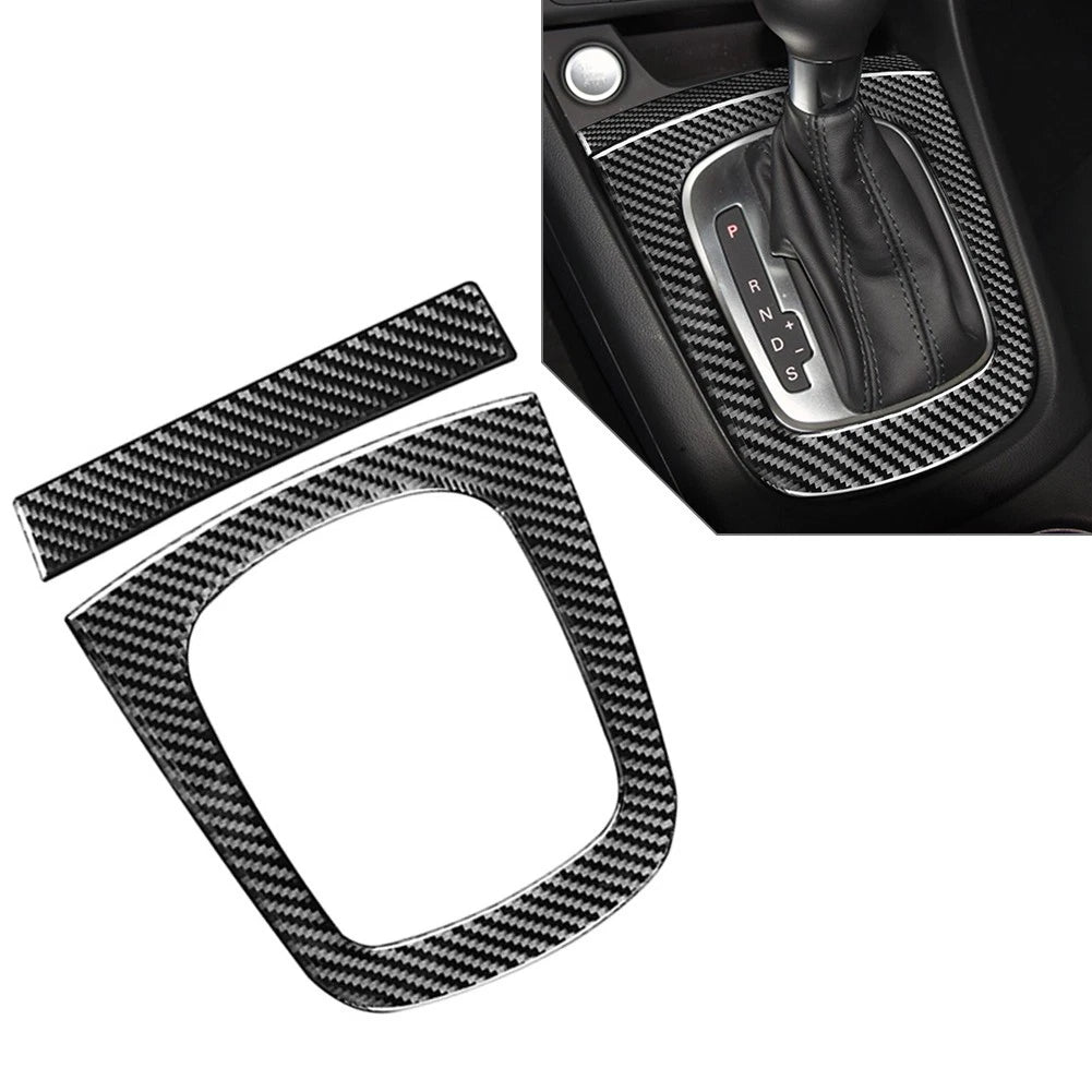 Carbon Fiber Gear Shift Panel Cover Trim for Audi Q3 (2013–2018)