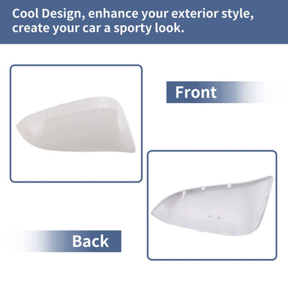 Rearview Mirror Cover Cap Right Passenger Side White for Toyota Venza (2021–2024)