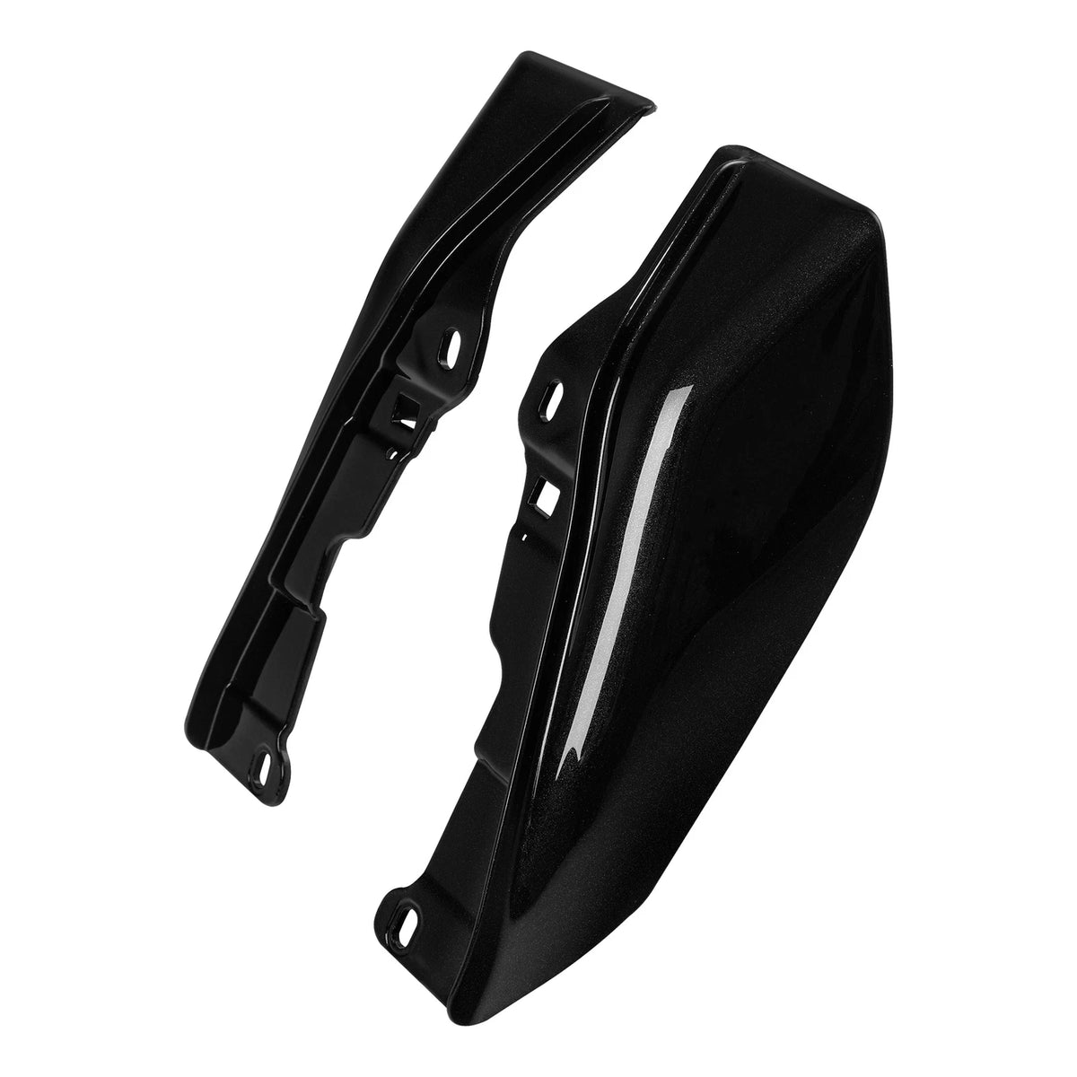 Mid Frame Air Deflectors for Harley Touring Trike (2009–2023) Black Quartz
