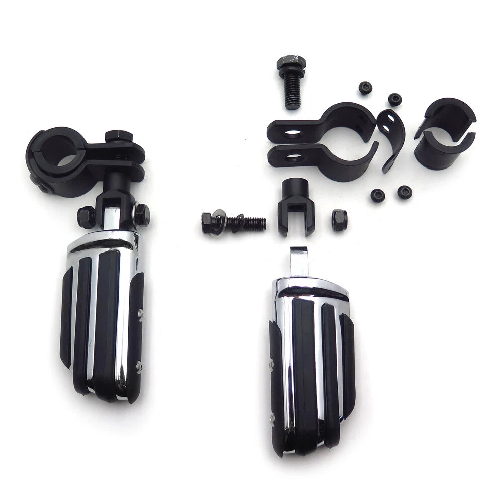 1" 1-1/4" Pilot Rubber Front Footrest Peg for Harley