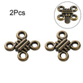 2Pcs Zinc Alloy Small Handle Antique Single Hole Drawer Cabinet Door Knob Pull
