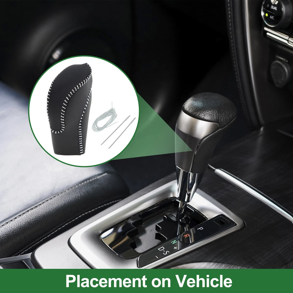 Gear Shift Knob Cover Replacement for Subaru Forester 2018–2023 Faux Leather