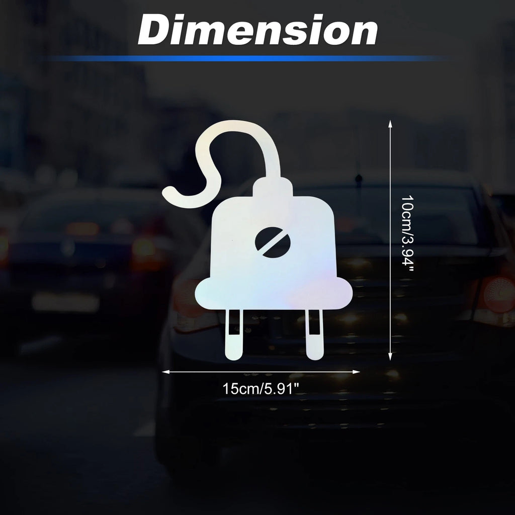 Reflective Bumper Decal for - Colorful Laser Plug