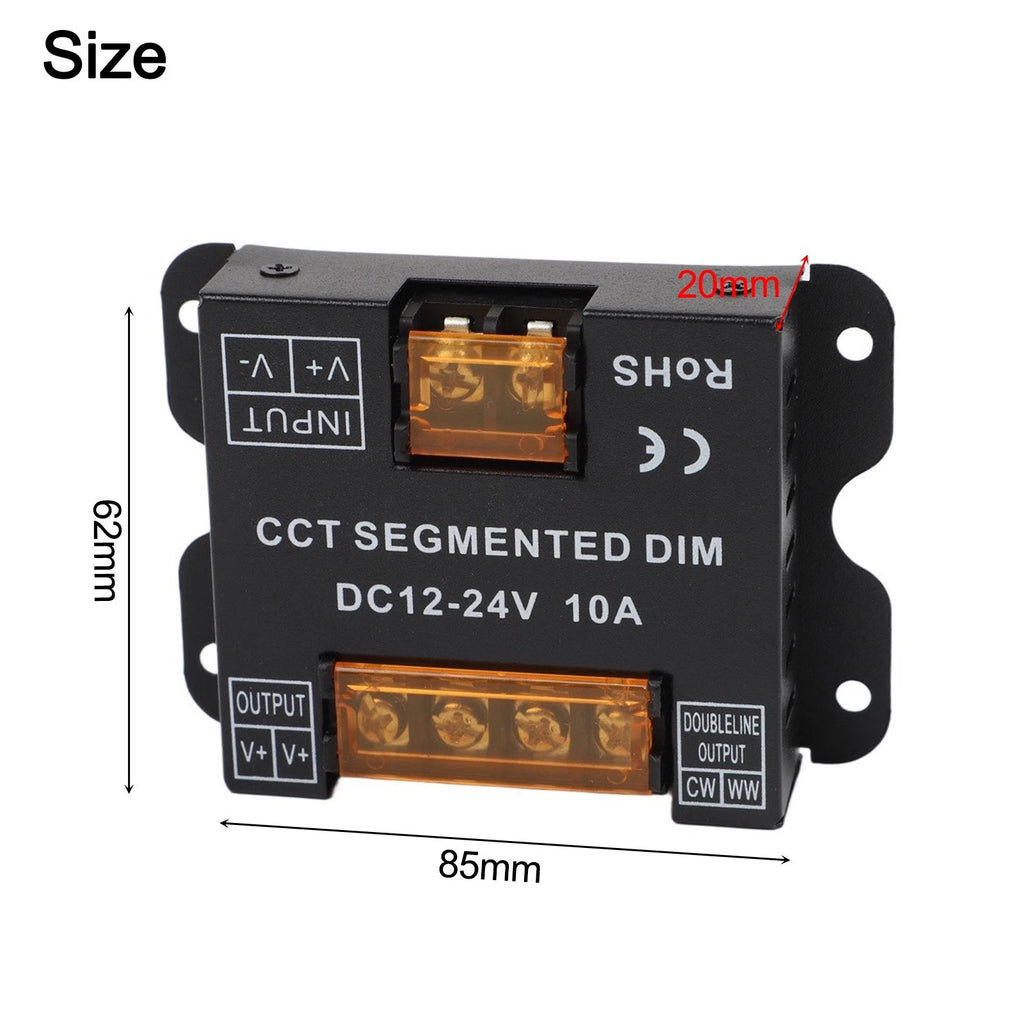 Dual Color Temperature LED Dimmer for Light Strips (RF Control)