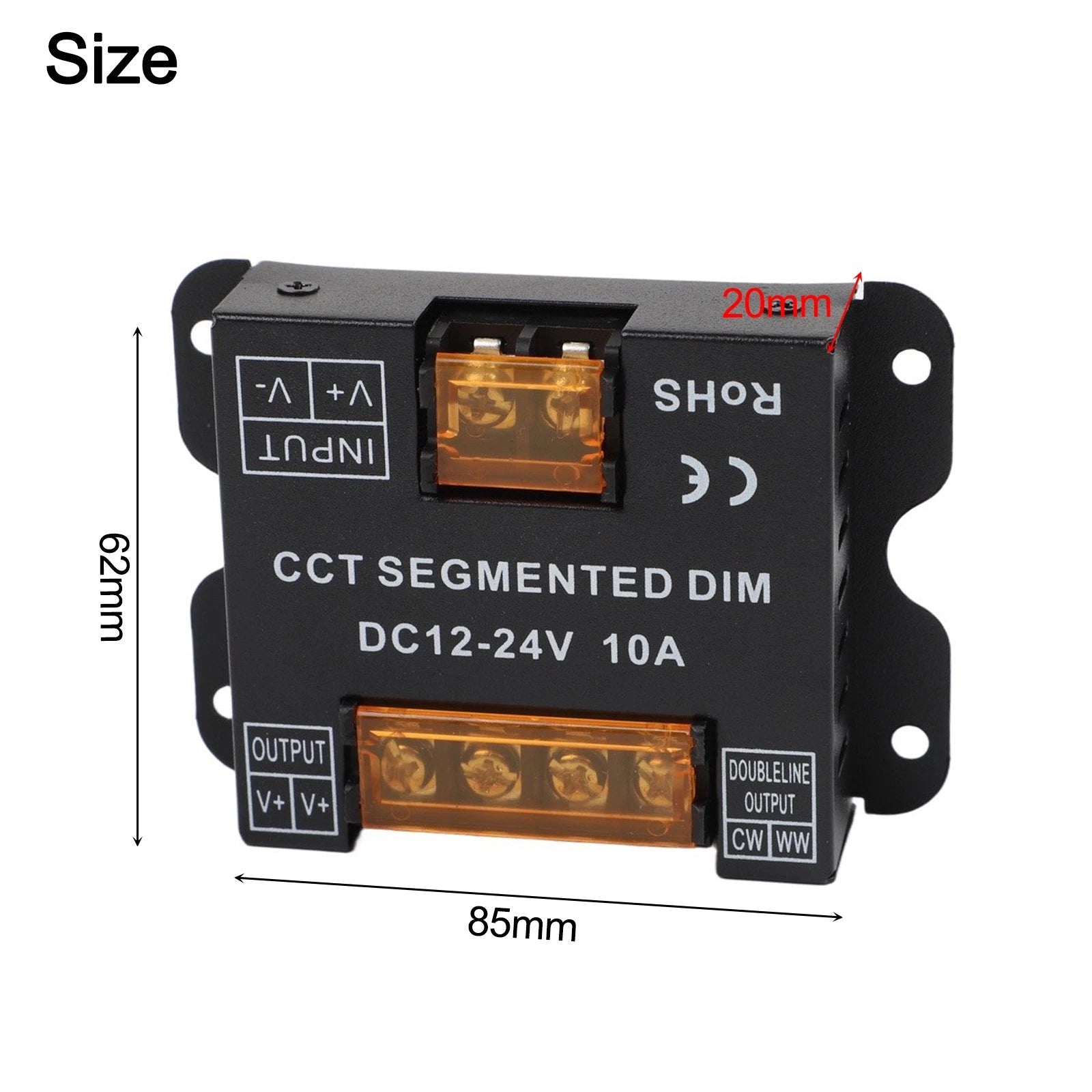 Dual Color Temperature LED Dimmer for Light Strips (RF Control)