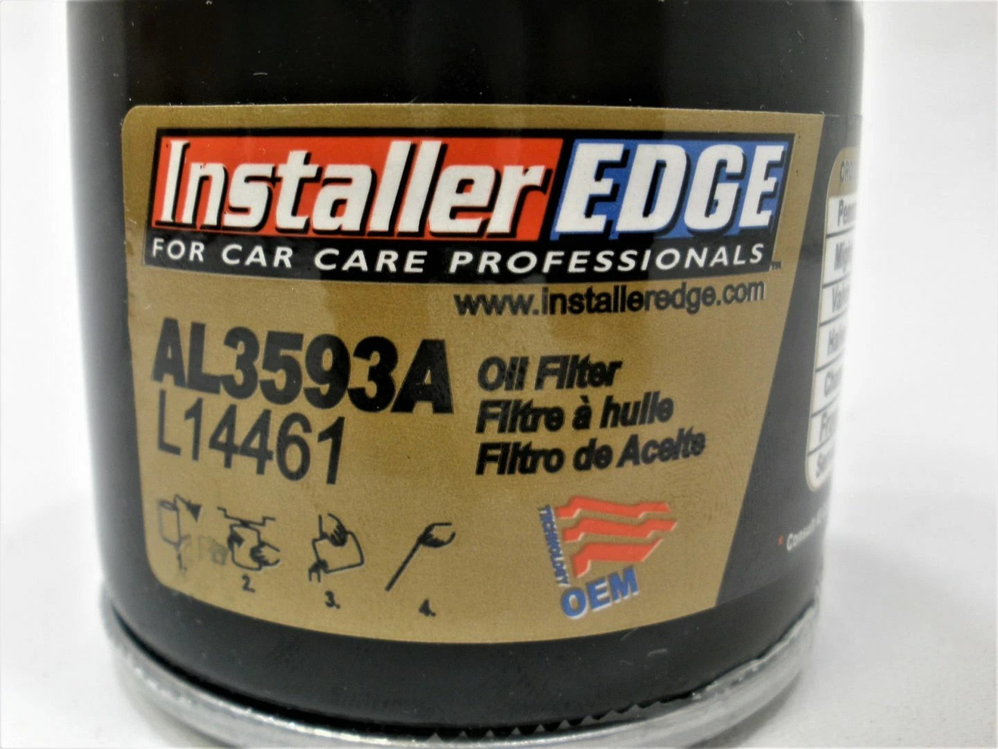 Oil Filter for Installer Edge AL3593A L14461