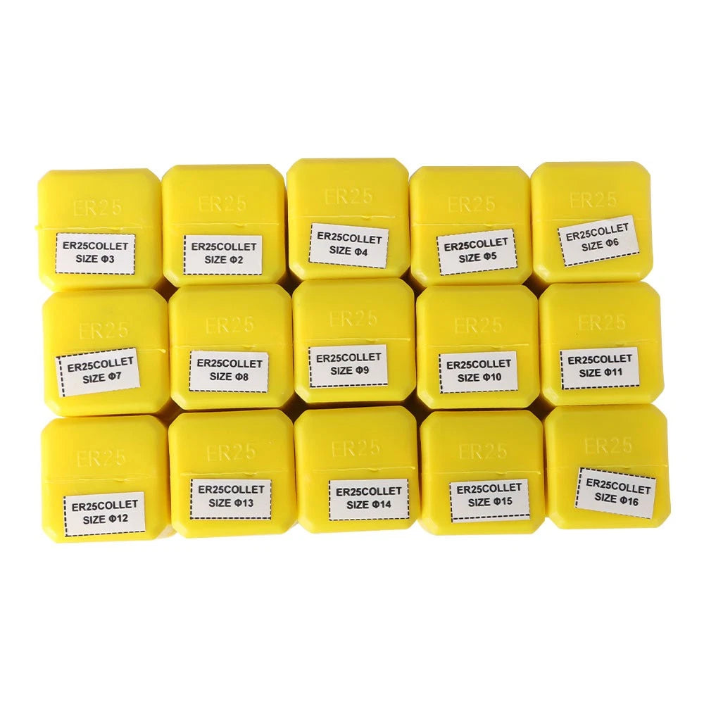 15Pcs Spring Collet Set 2MM-16MM for CNC Engraving Machine