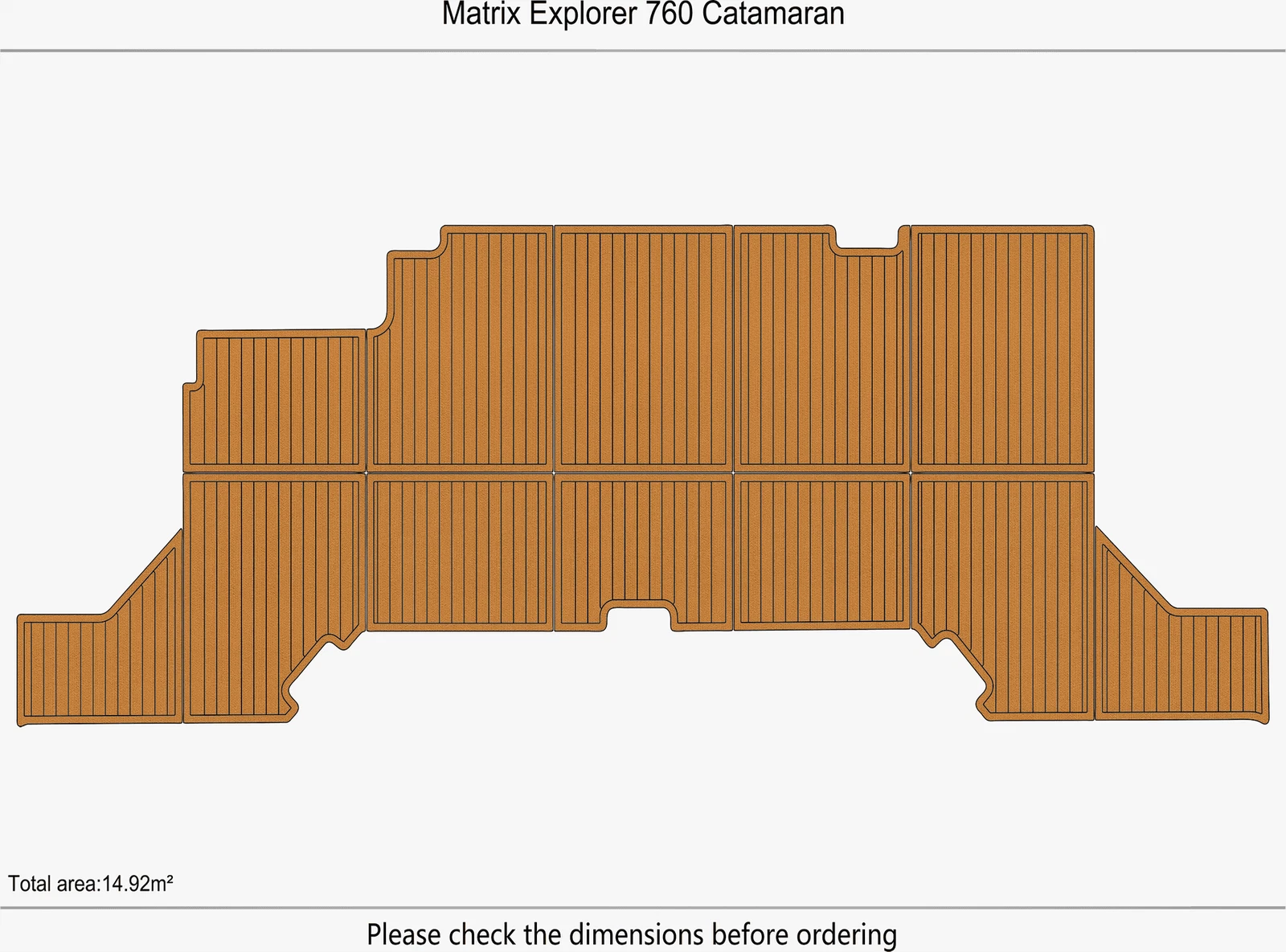 EVA Pads Flooring Mat for Matrix Explorer 760 Catamaran