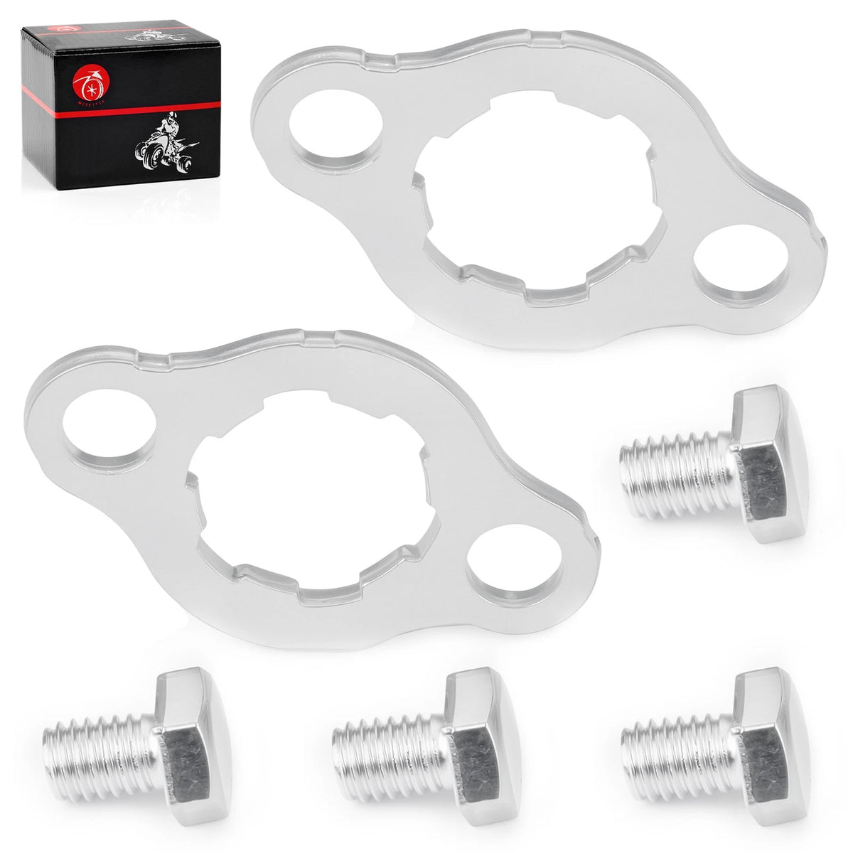 Set of 2 Front Sprocket Retainer Plates for Honda ZB50 (1988) / PC50 (1970)