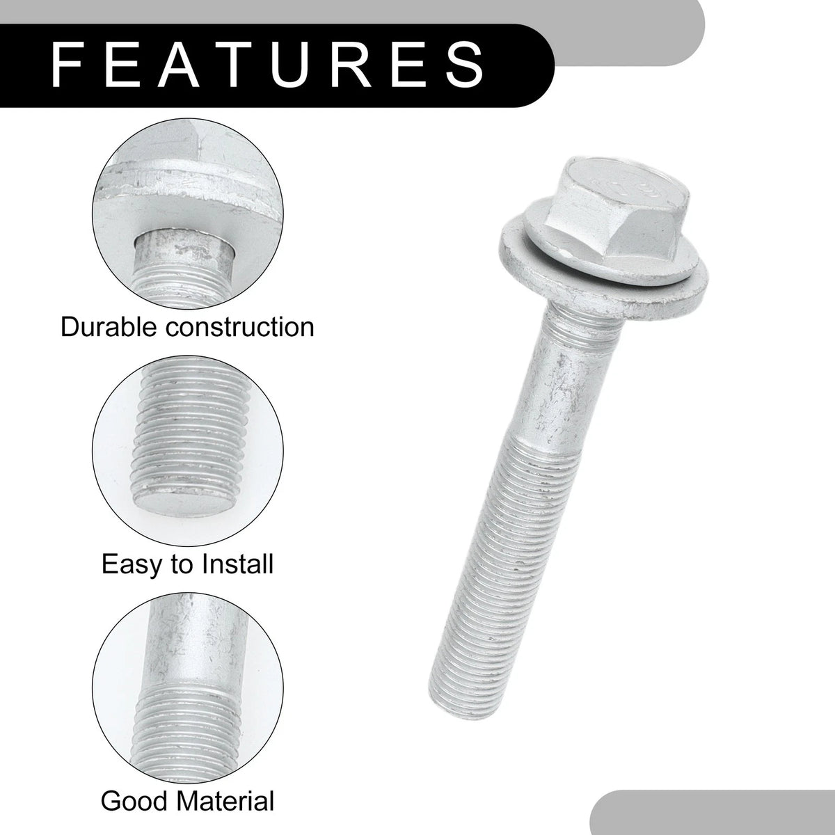 Set of 4 Front Crossmember Subframe Bolts No.68211659AA for Dodge Caliber (2007–2012)