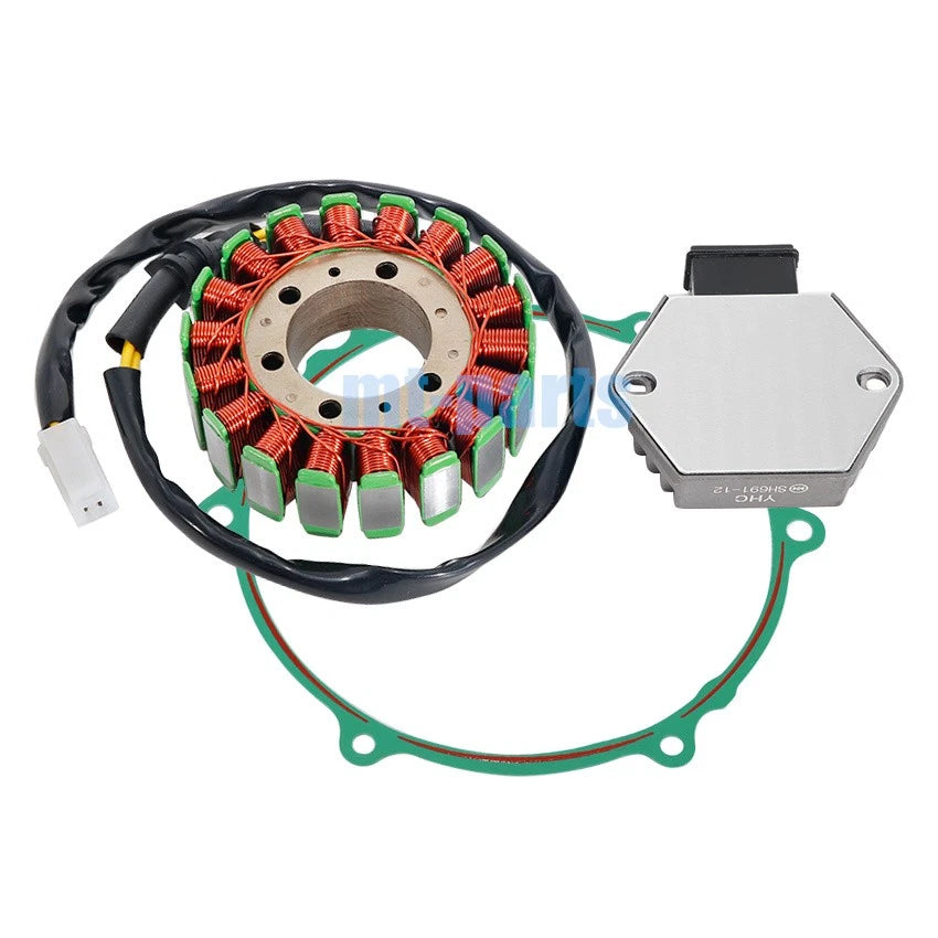 Stator Coil, Regulator Rectifier, Gasket for Honda VFR750F (1990–1993)