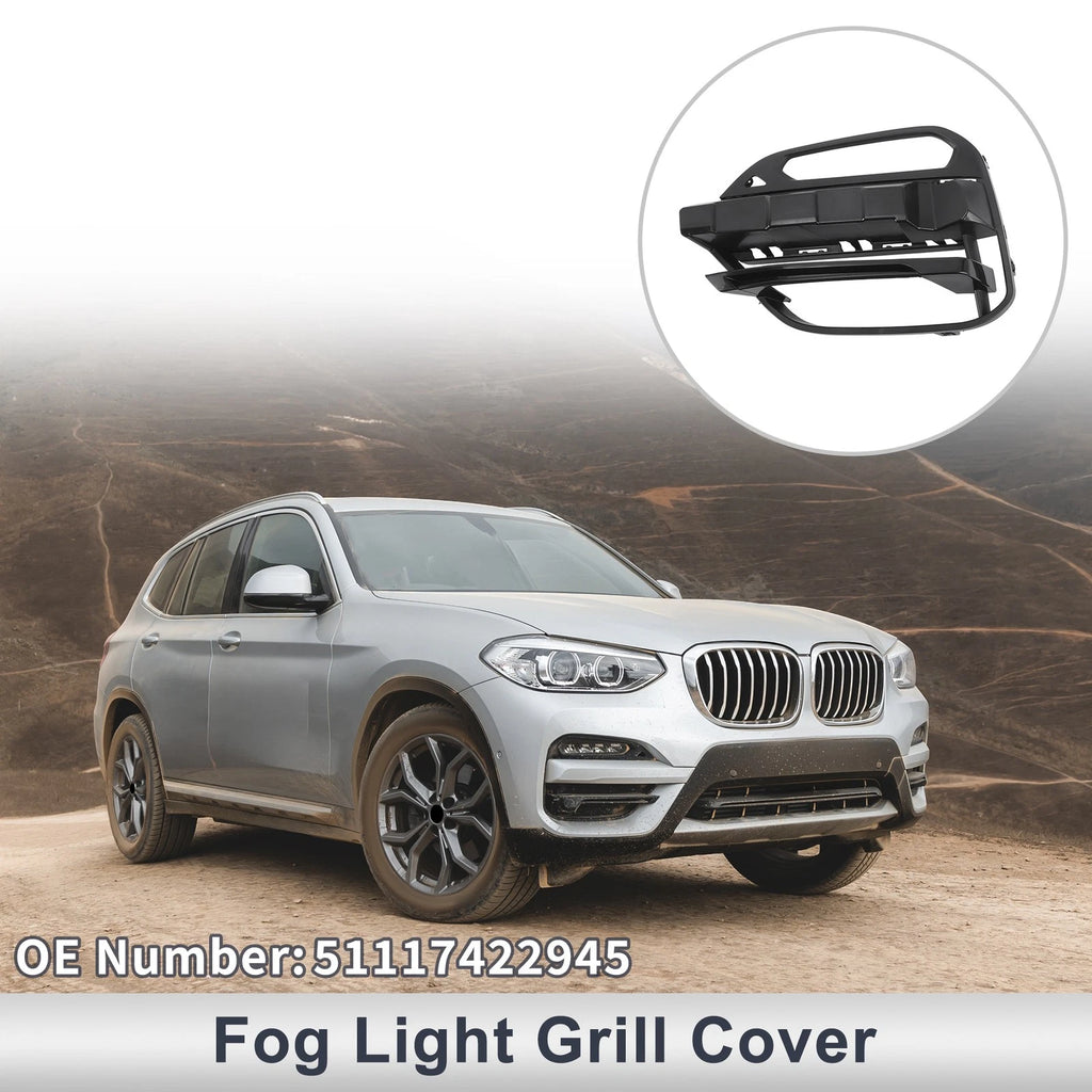 Front Left Fog Light Grill Replacement for BMW X3 (2018–2021)
