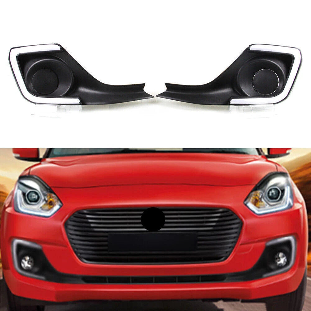 LED Daytime Running Lights DRL Amber White for Suzuki Swift (2017–2023)